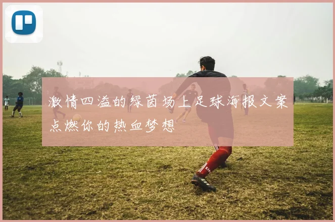 激情四溢的绿茵场上足球海报文案点燃你的热血梦想